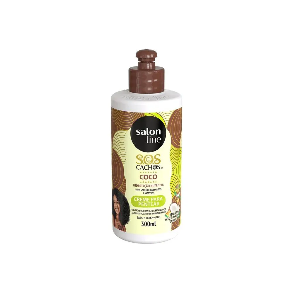 Creme Para Pentear Salon Line Sos Coco 300Ml