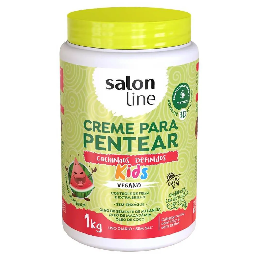 Salon Line Kids Cachinhos Definidos Creme P/ Pentear 1Kg