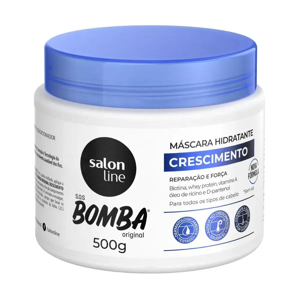 Máscara De Tratamento Salon Line Sos Bomba Vitaminas 500G