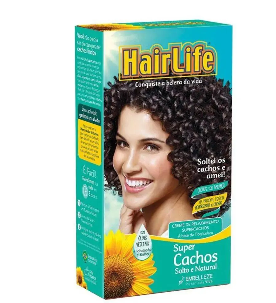 Creme Alisante Hair Life Super Cachos 180G