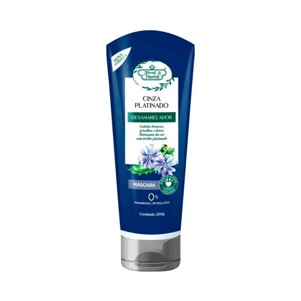 Flores & Vegetais Matizante Blond Cinza Máscara 200G