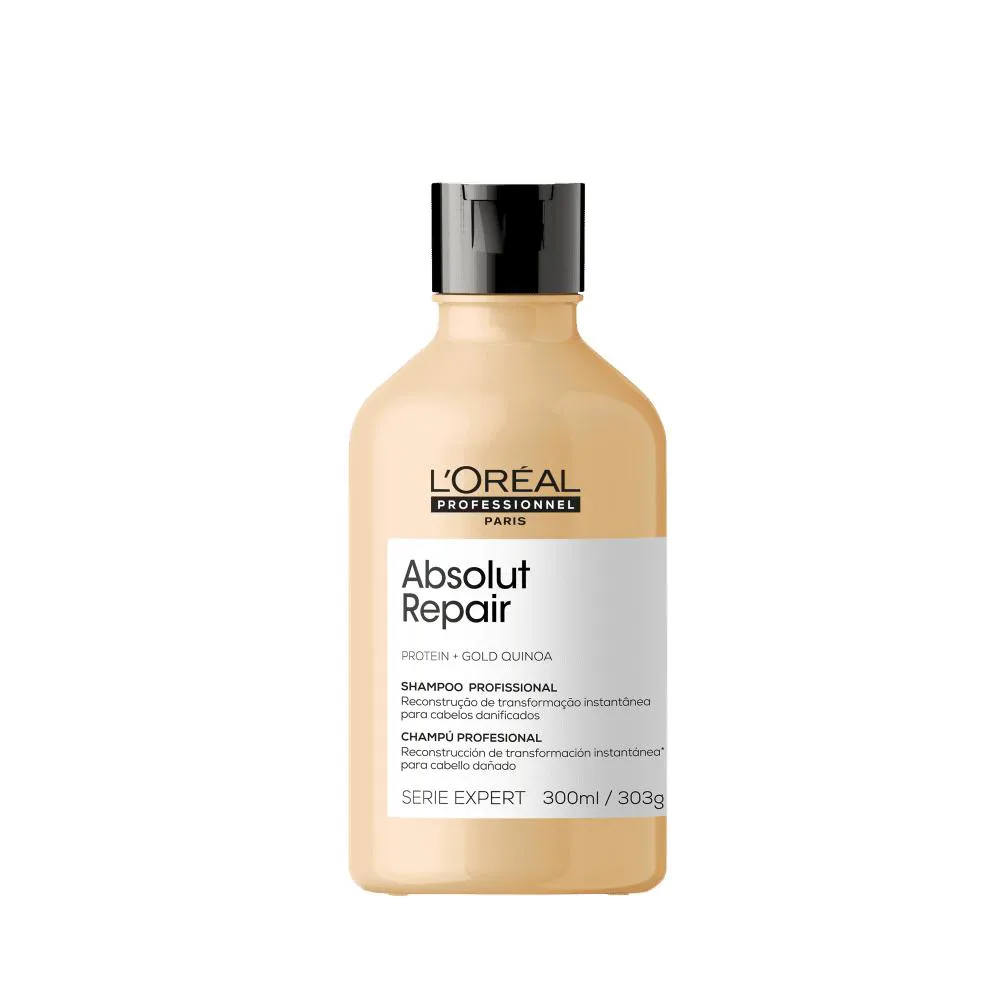 Shampoo L'Oréal Professionnel Serie Expert Absolut Repair Gold Quinoa + Protein Ação Prolongada 300ml