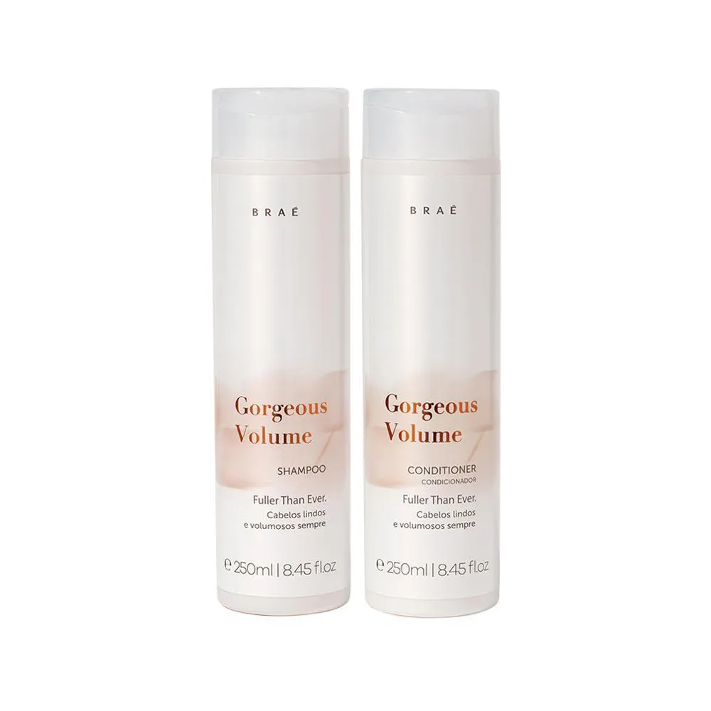 Kit Braé Gorgeous Volume - Shampoo 250ml + Condicionador 250ml