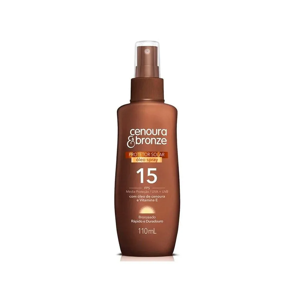 Bronzeador Cenoura&Bronze Óleo Fps 15 110Ml