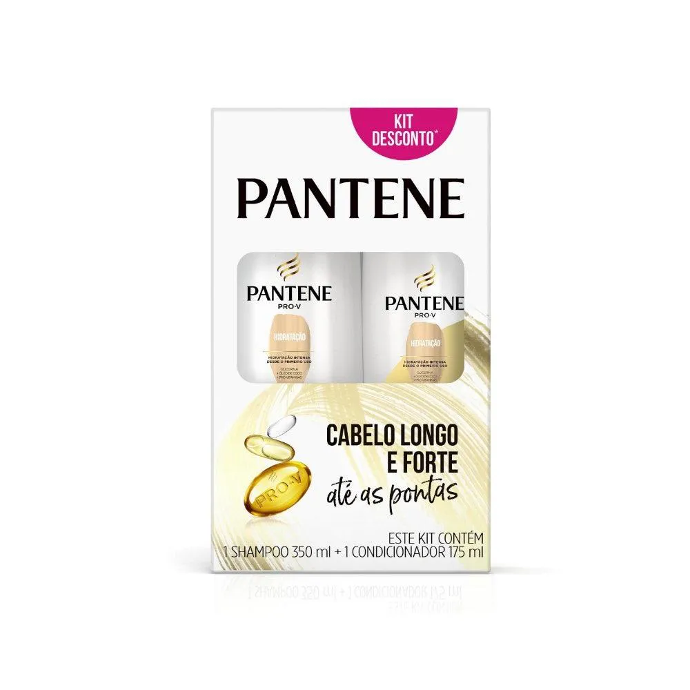 Kit Shampoo 350Ml + Condicionador 175Ml Pantene Liso Extremo