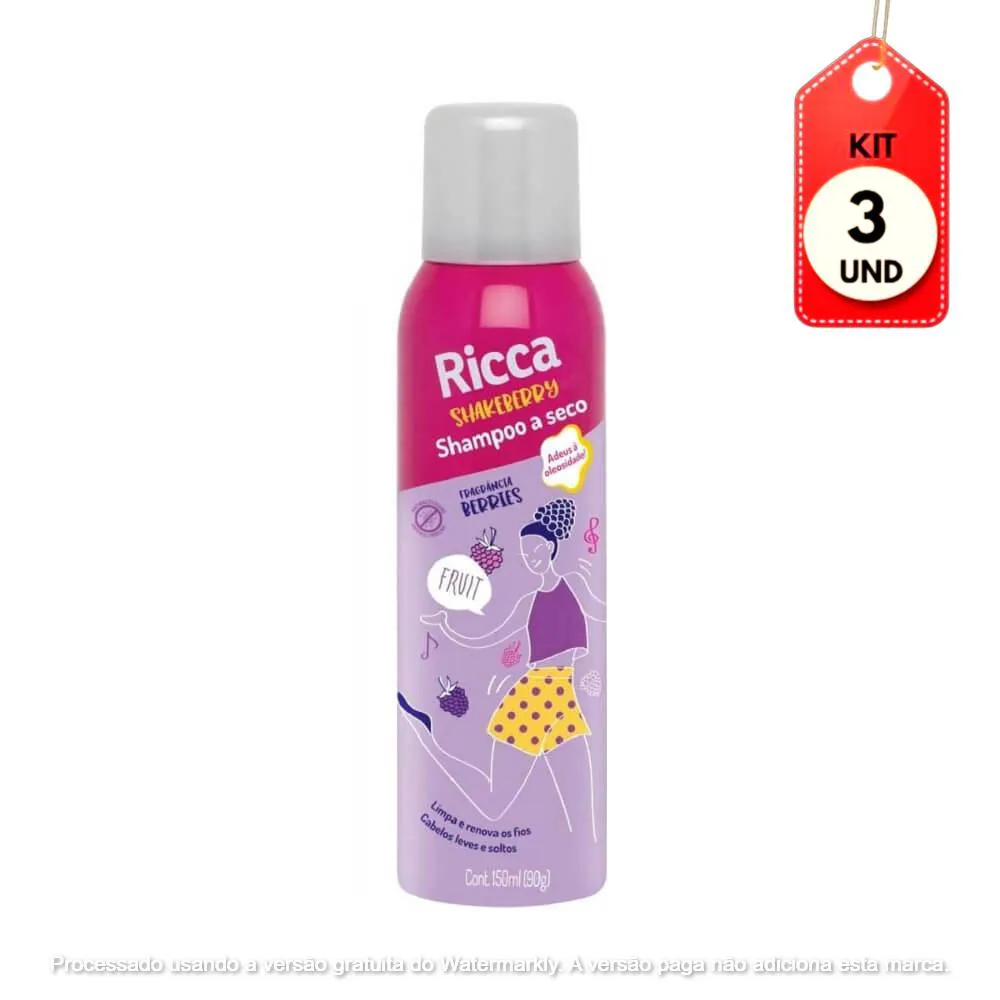 Kit C/03 Ricca 2849 Shampoo A Seco Berries 150Ml