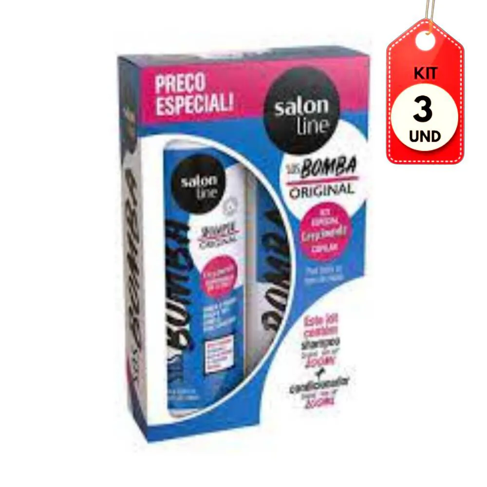 Kit C/03 Salon Lime Original Shampoo + Condicionador 200Ml