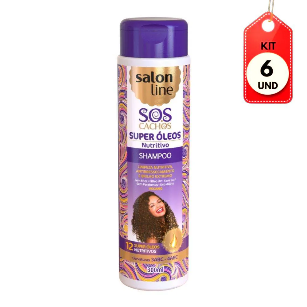 Kit C/06 Salon Line Nutritivo Shampoo 300Ml