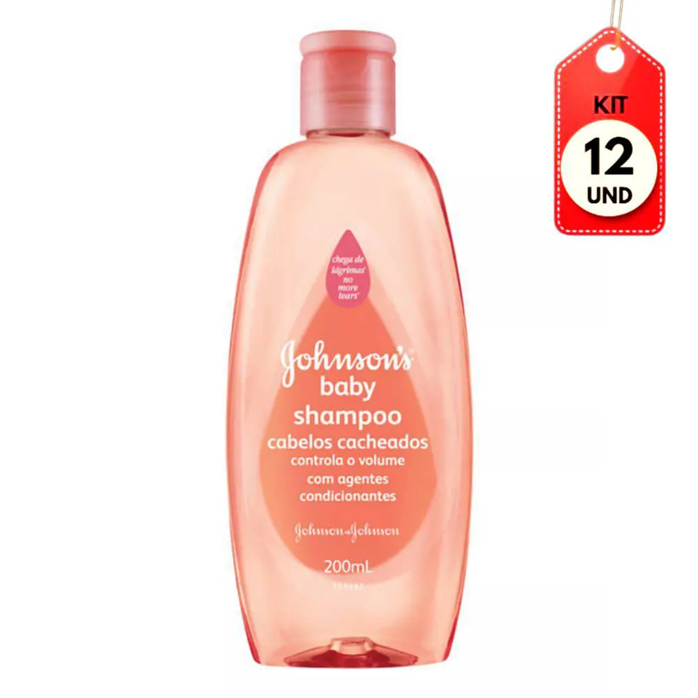 Kit C/12 Johnsons Baby Cachos Definidos Shampoo 200Ml