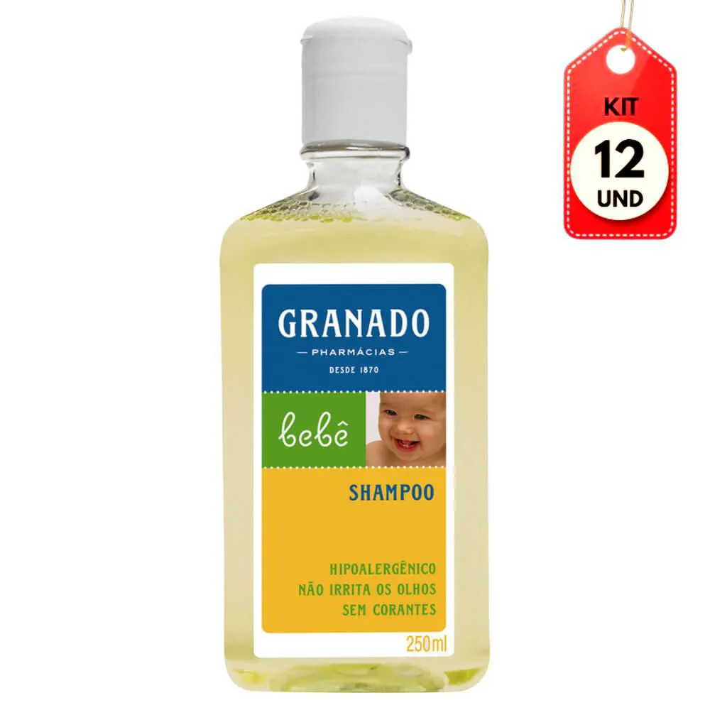 Kit C/12 Granado Bebê Neutro Shampoo 250Ml