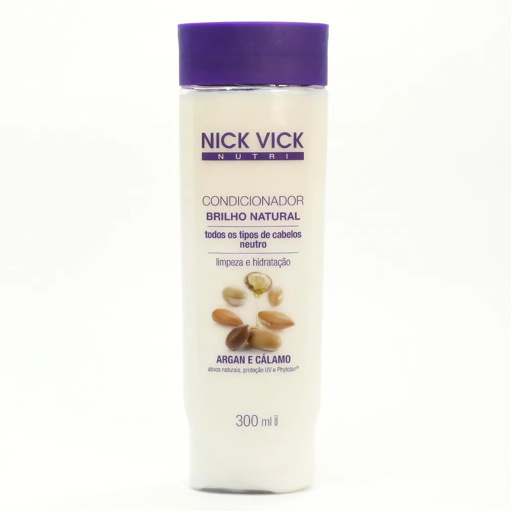 Condicionador Nick Vick Nutri Brilho Natural Brilho Intenso 300ml