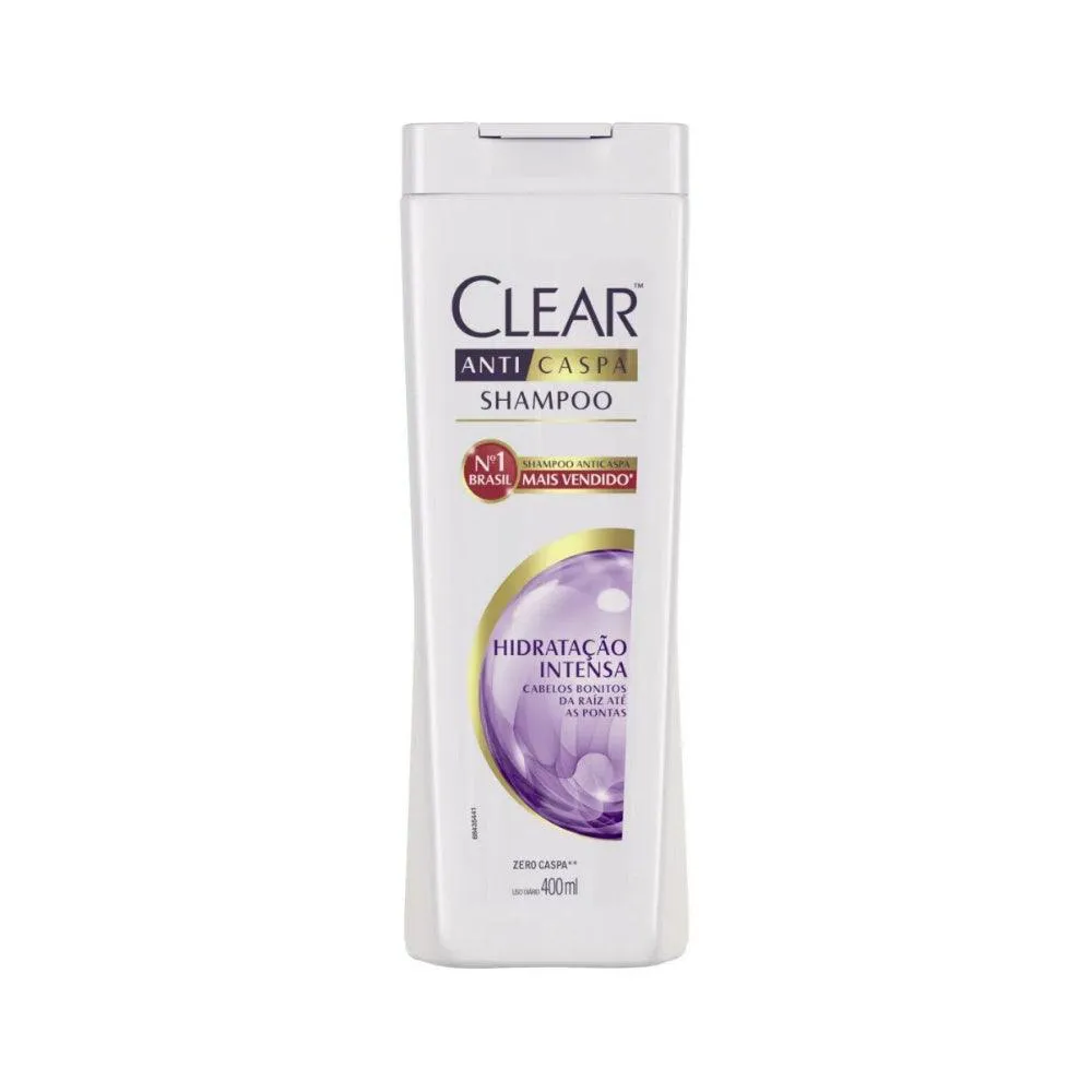 Shampoo Anticaspa Clear Hidratação Intensa 400Ml