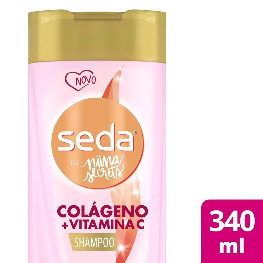 Shampoo Seda Colágeno e Vitamina C by Niina Secrets Regeneração 325ml