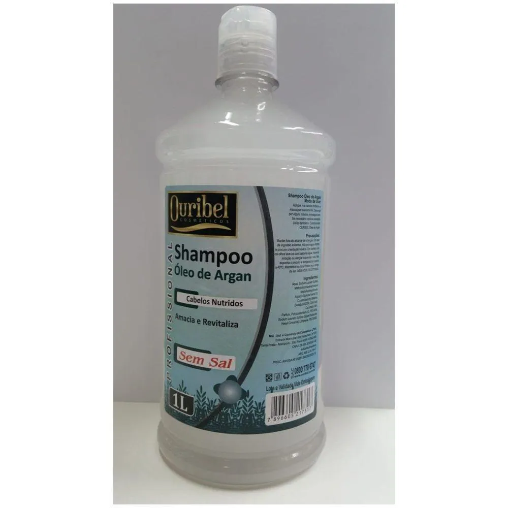 Ouribel Shampoo 1 Litro Oleo De Argan