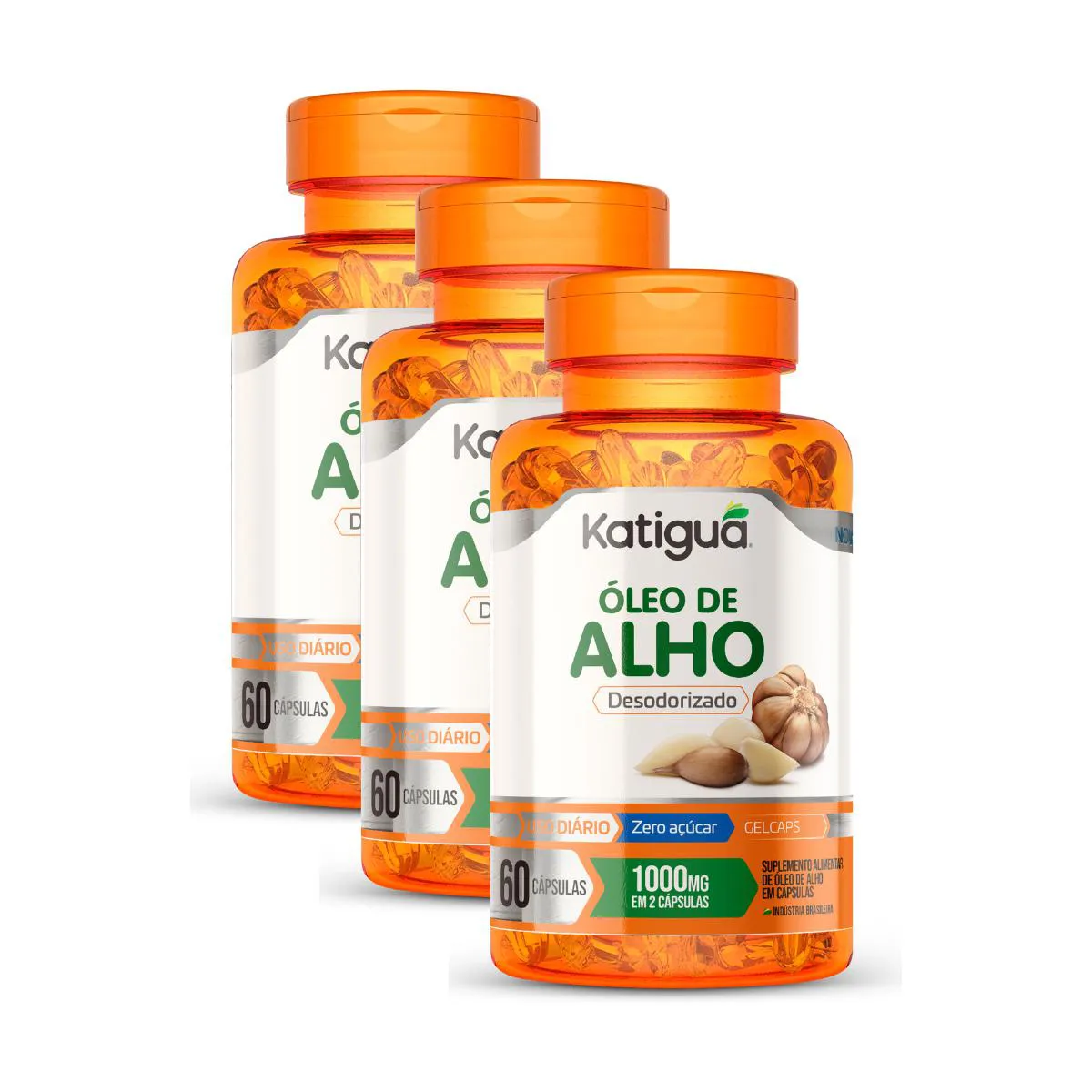 KIT 3 OLEO DE ALHO 60CAPS Natural
