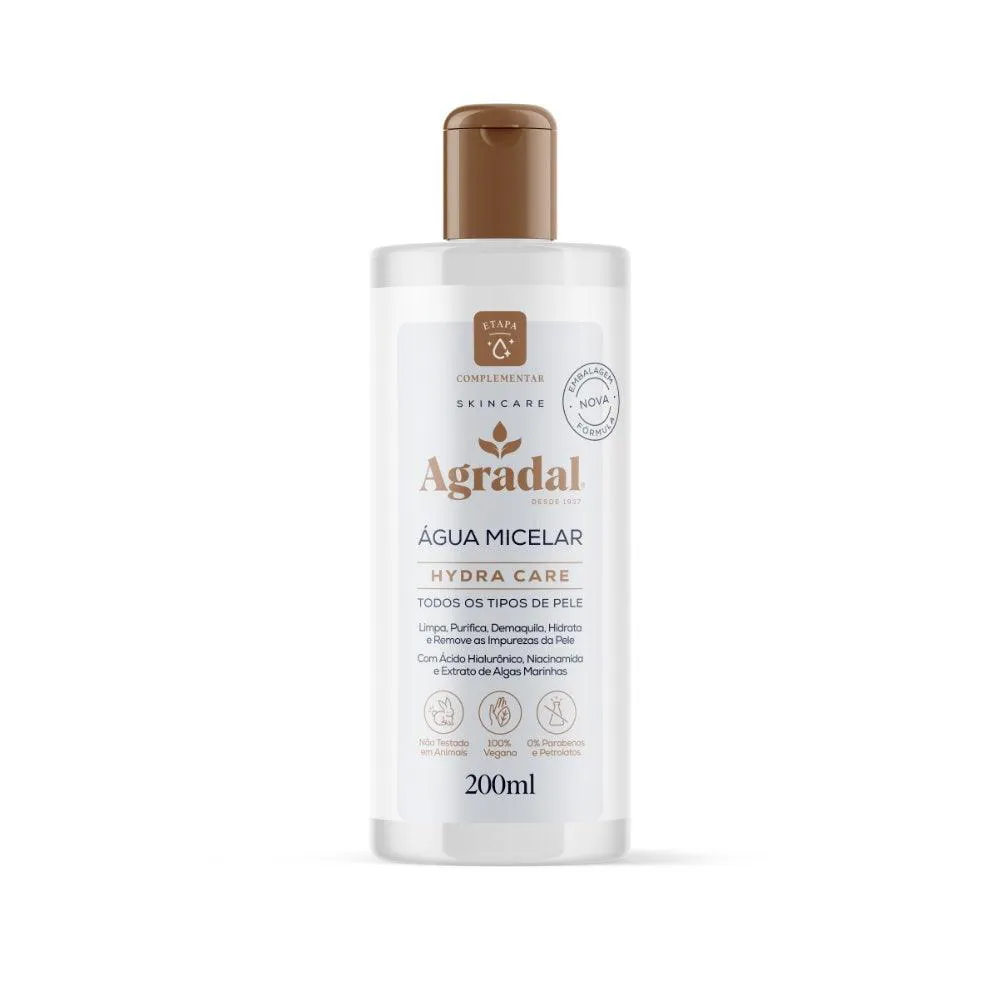 Água Micelar Agradal Hydra Care 200Ml