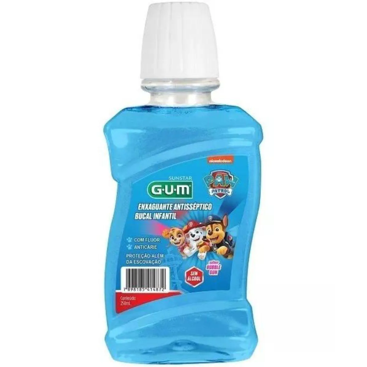 Enxaguante Bucal Infantil - Patrulha Canina - 250Ml - Gum