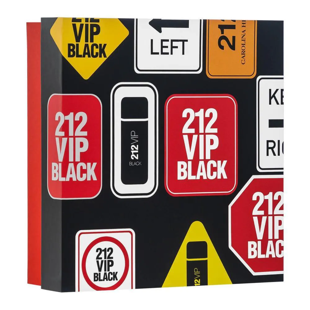 KIT 212 VIP BLACK  EAU DE PARFUM 100ML + SHOWER GEL 100ML
