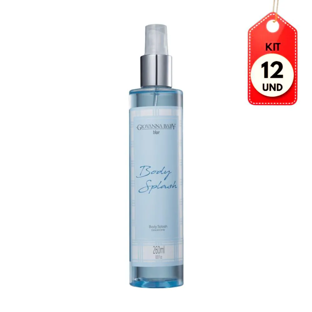 Kit Blue Giovanna Baby Body Splash 260ml - Desodorante Feminino 12 unidades