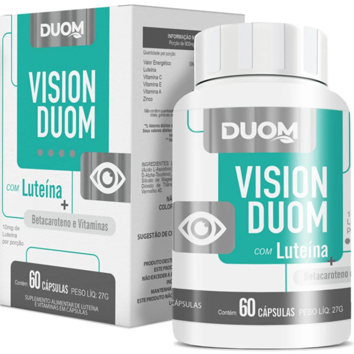 Visionduom Luteína Vitaminas C E A E Zinco 60Caps Duom