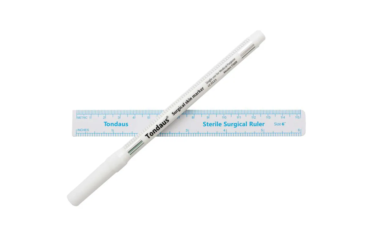 Caneta Marcação Sobrancelha Cor Branca Ponta 1.0Mm Ts05 10Un