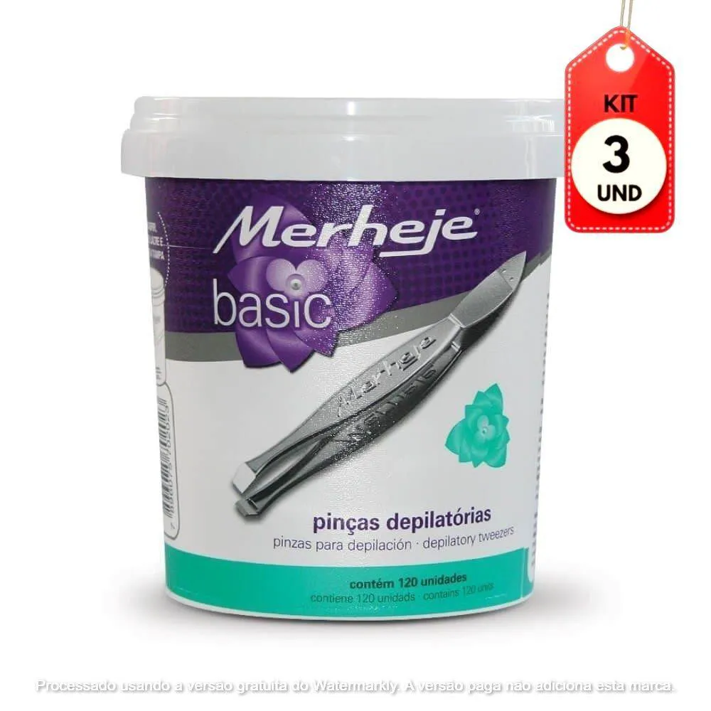 Kit C/03 Merheje Basic Pinça C/120