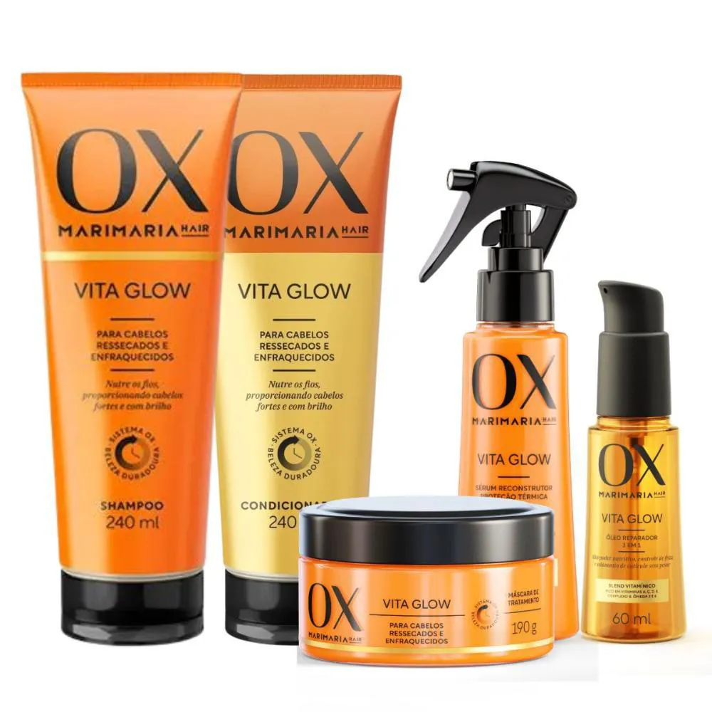 KIT OX MARI MARIA HAIR VITA GLOW COM 5