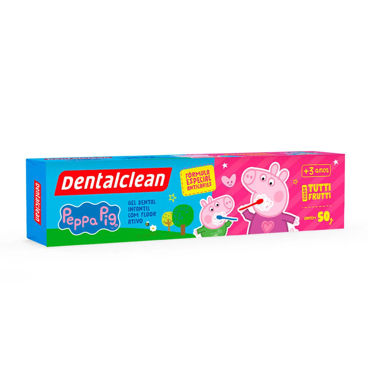 Pasta de Dente Infantil Dentalclean Peppa Pig Tutti-Frutti 50g