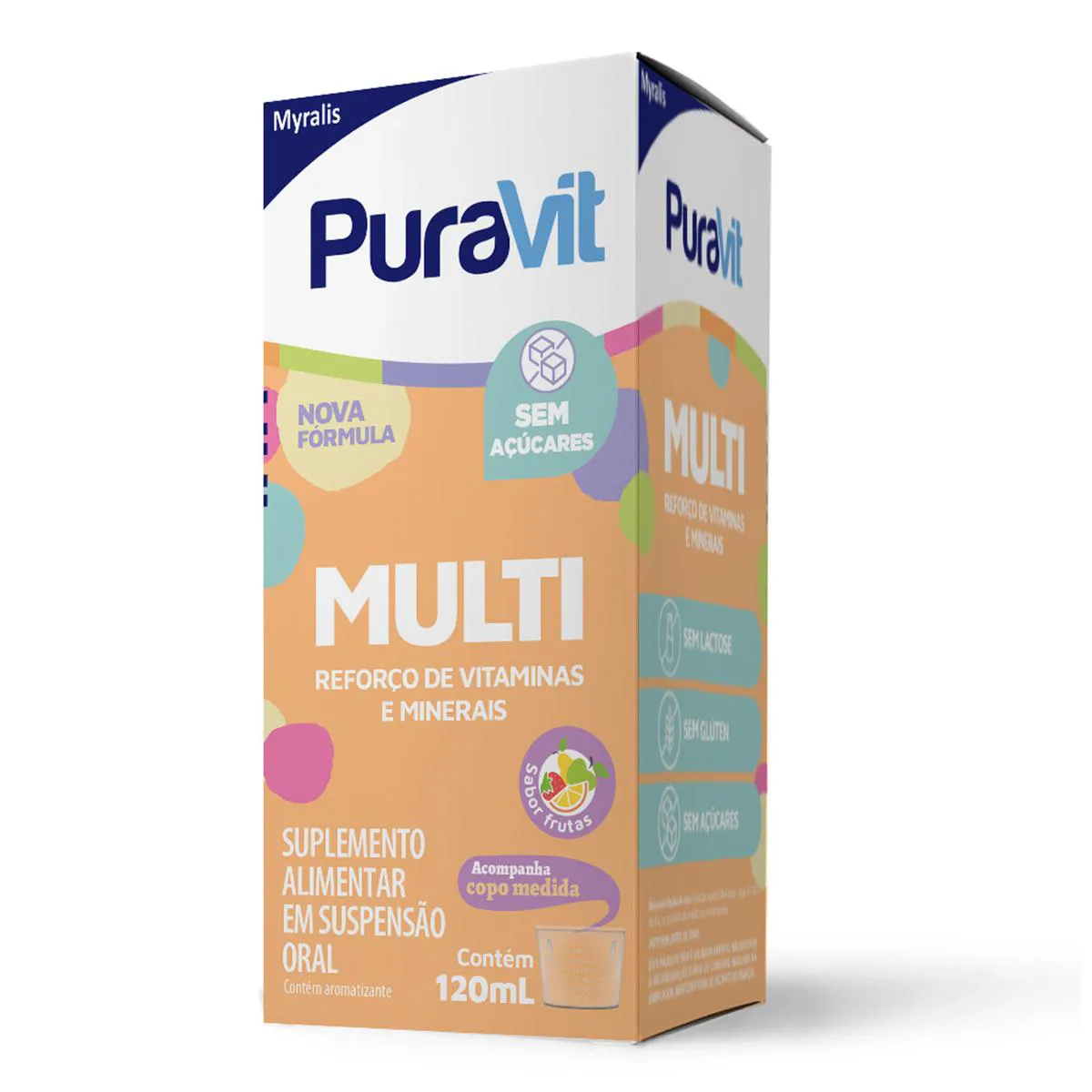 Suplemento Vitamínico-Mineral Puravit Multi Solução Oral 120ml