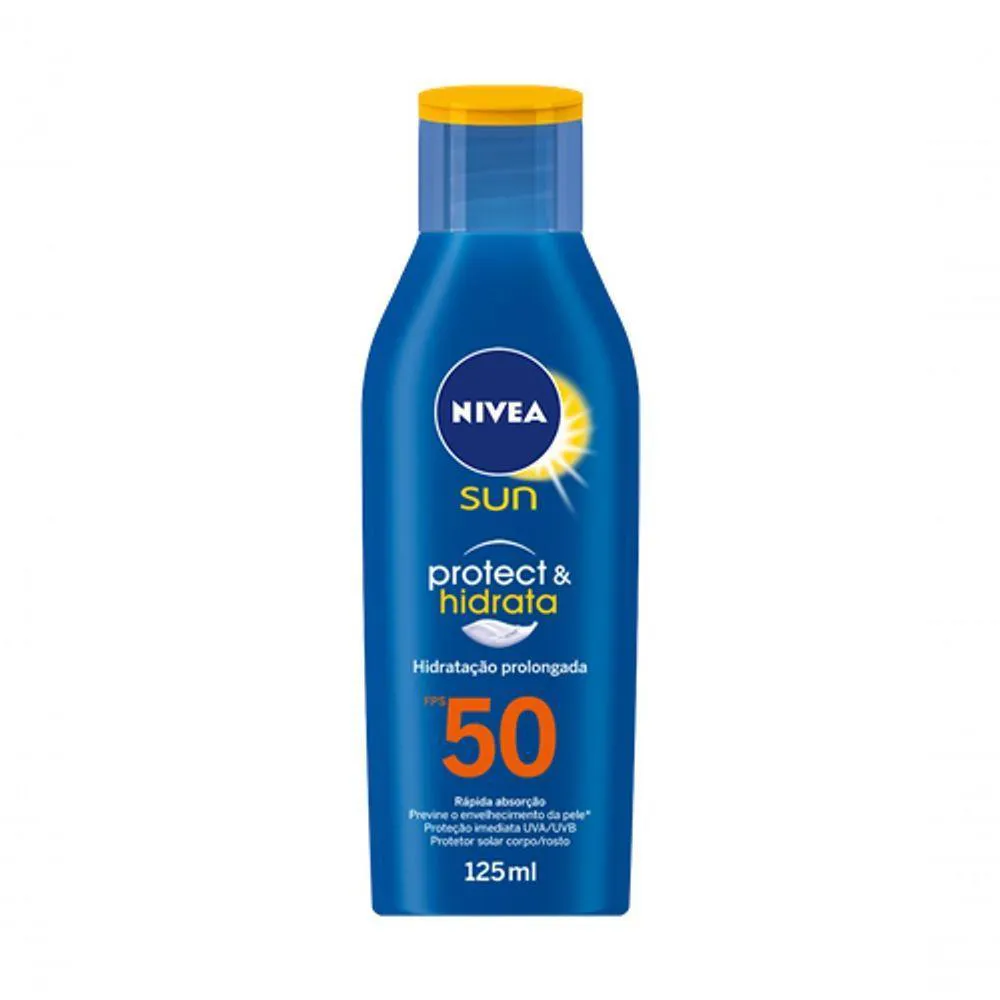 PROTETOR SOLAR NIVEA SUN FPS 50 PROTECT & HIDRATA 125ML