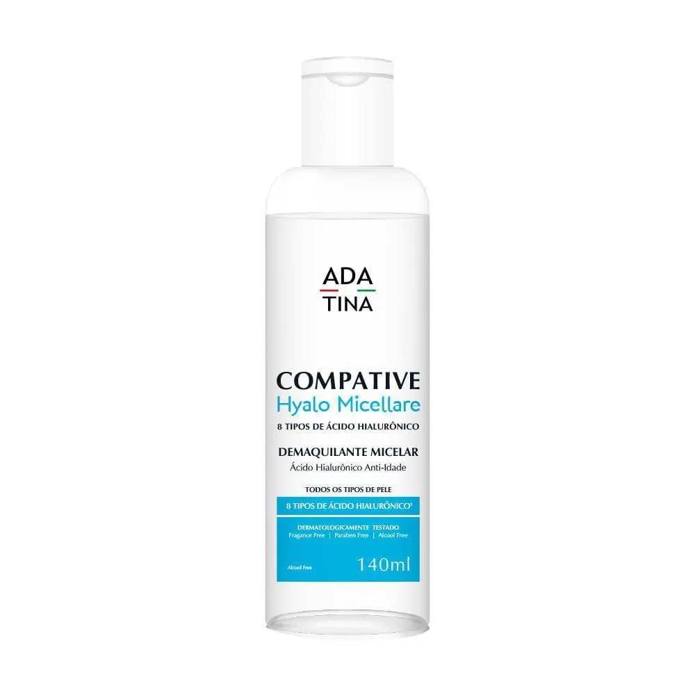 ÁGUA MICELAR áCIDO HIALURôNICO 8 TIPOS COMPATIVE HYALO MICELLARE - 140ML