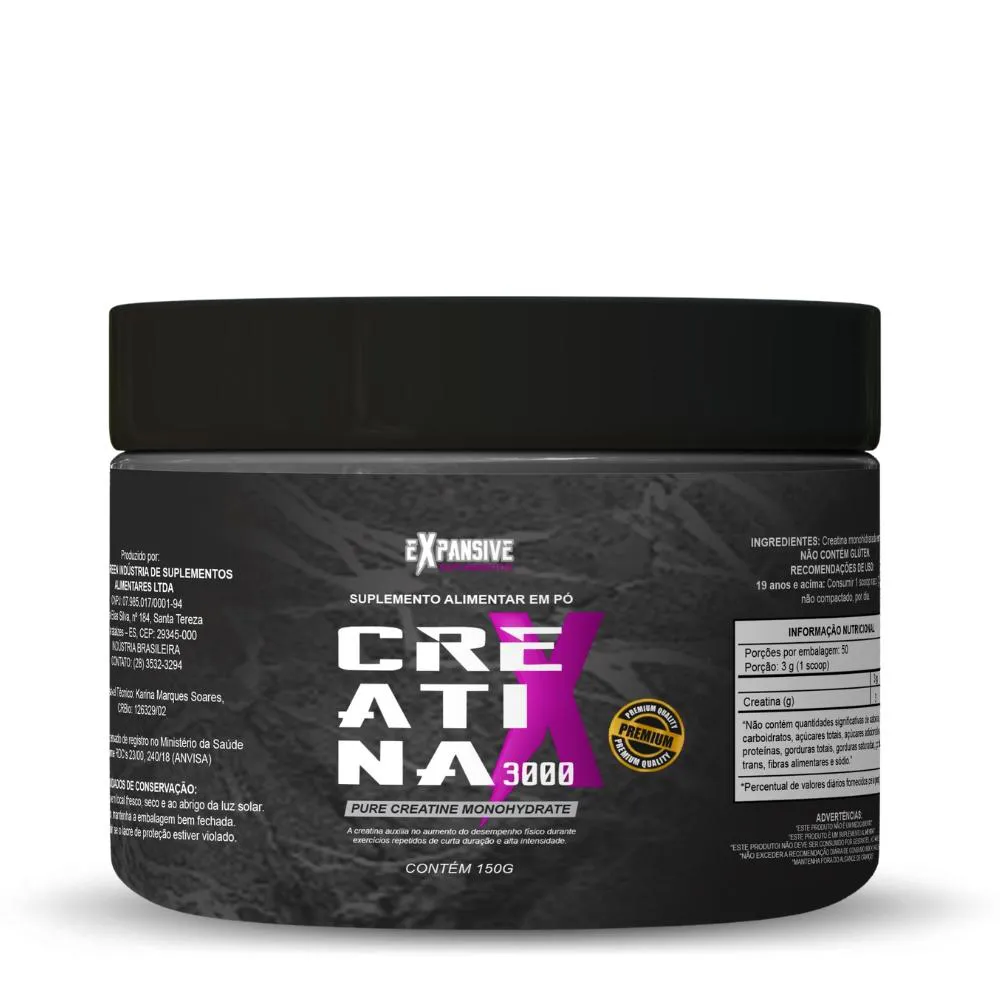 CREATINA PURA 150G SABOR NEUTRO EXPANSIVE