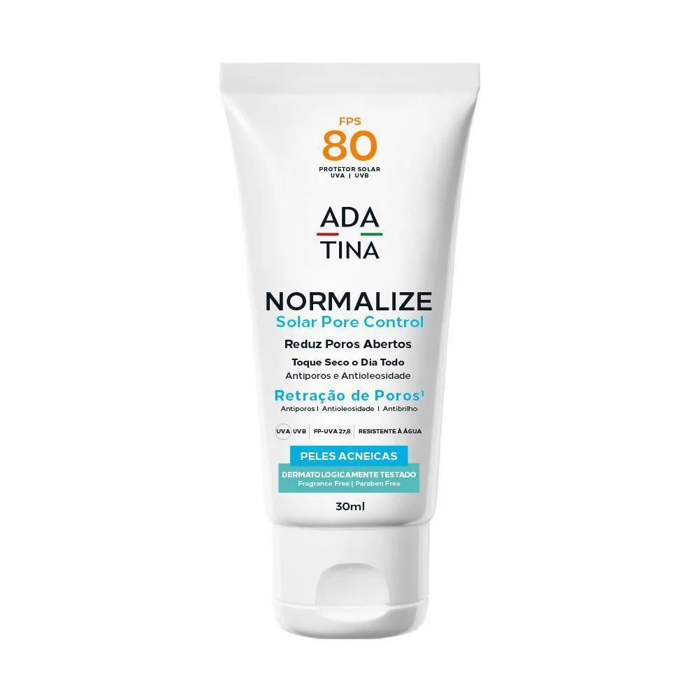 PROTETOR SOLAR 12HS ACNE, POROS E OLEOSIDADE NORMALIZE PORE CONTROL FPS 80 - 30ML