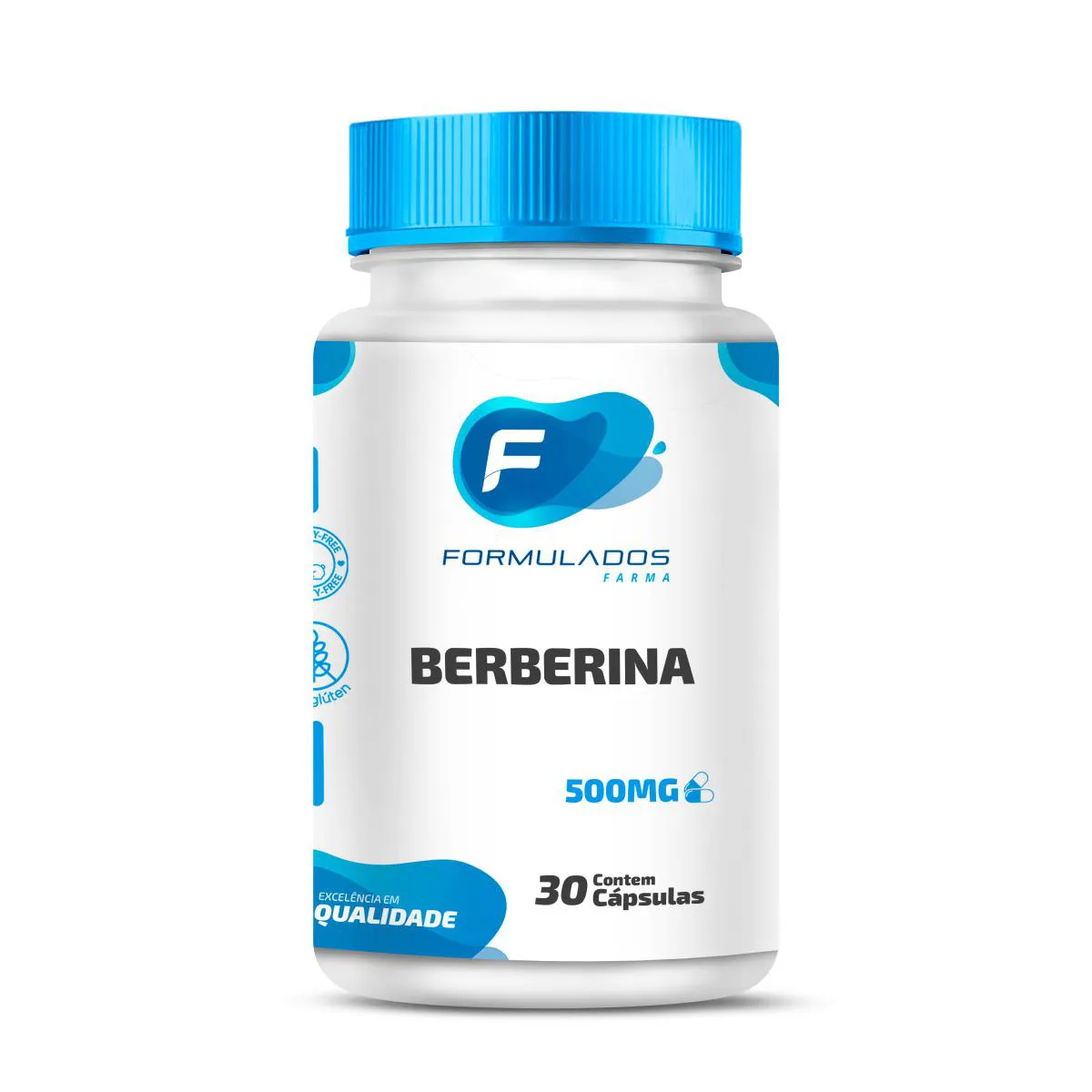 BERBERINA 500MG 30 CáPSULAS - FORMULADOS FARMA