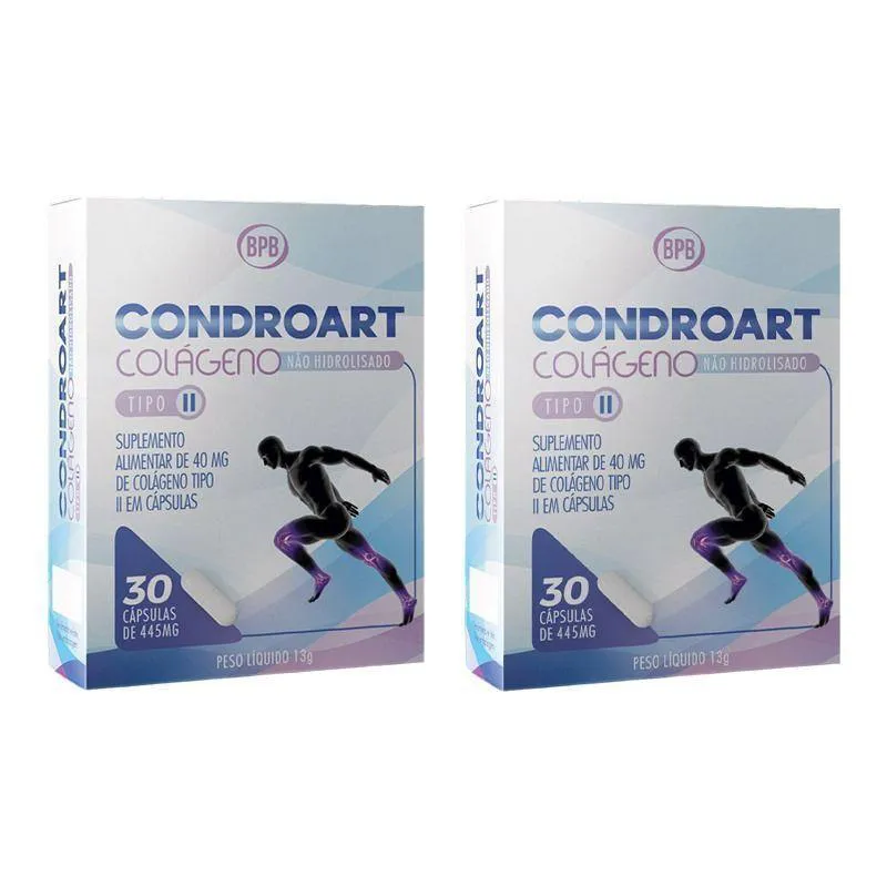 KIT 2 CONDROART COLáGENO TIPO II BEDALM 30 CáPSULAS