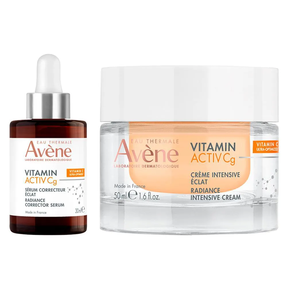KIT FACIAL ILUMINADOR AVèNE VITAMIN ACTIVE C - SéRUM FACIAL 30ML E CREME FACIAL ILUMINADOR INTENSIVO 50ML
