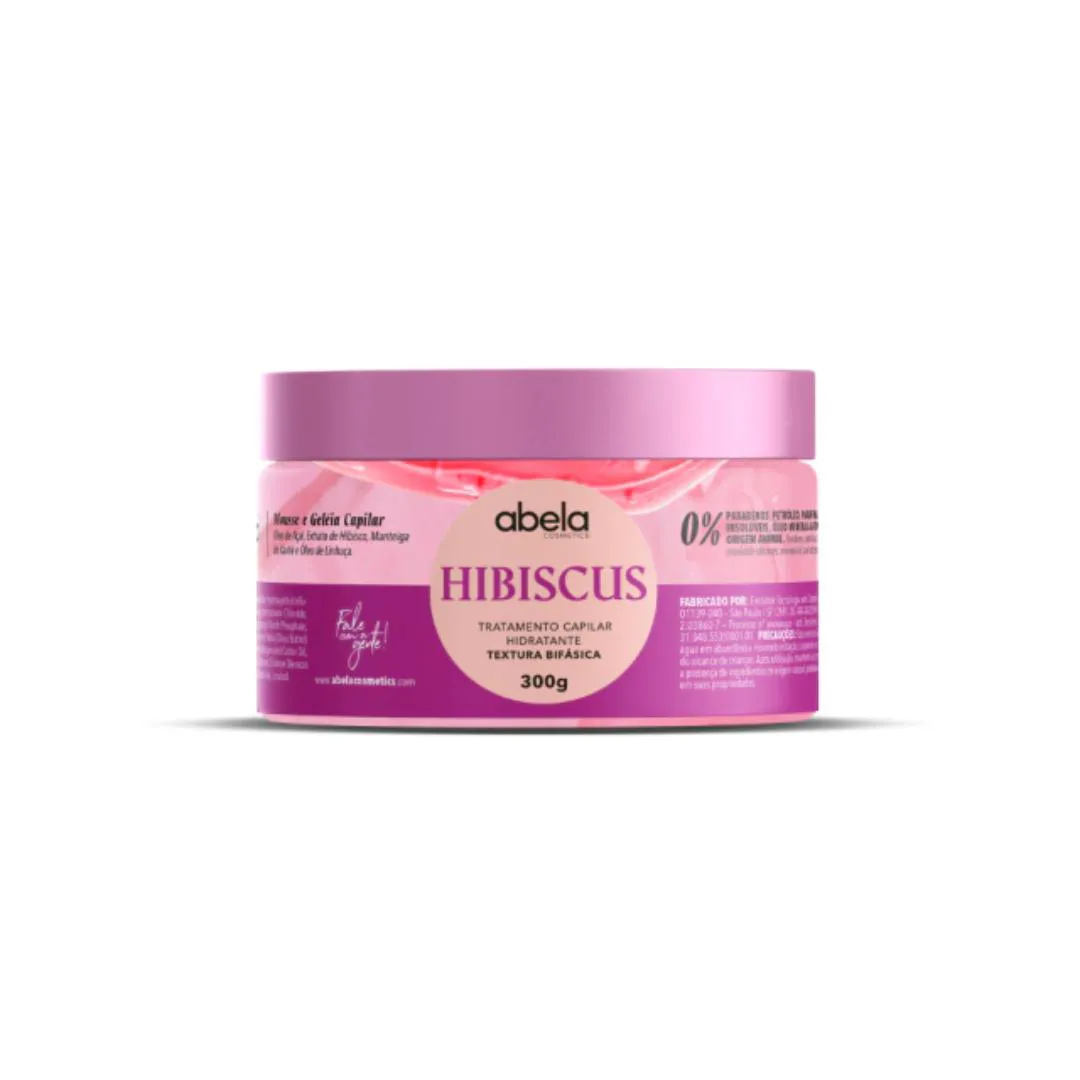 MáSCARA BIFáSICA HIDRATANTE HIBISCUS 300G - ABELA