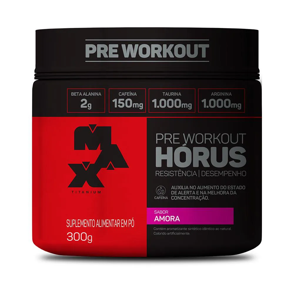 PRé-TREINO HORUS 300G SABOR AMORA - MAX TITANIUM