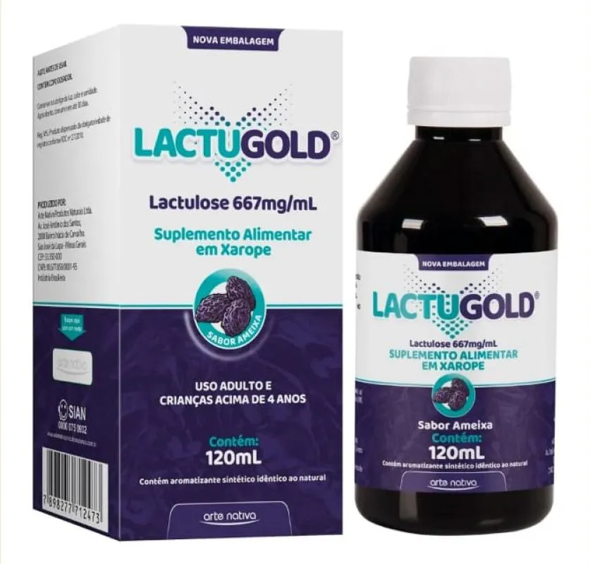 LACTUGOLD AMEIXA LACTULOSE 120ML ARTE NATIVA