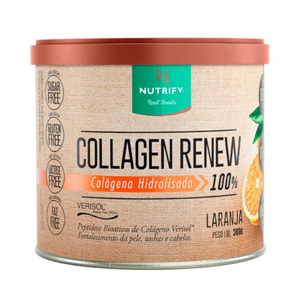 COLLAGEN RENEW COLáGENO HIDROLISADO LARANJA NUTRIFY 300G