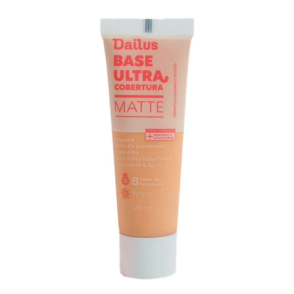 BASE LíQUIDA DAILUS MATTE ULTRA COBERTURA CLARO D03