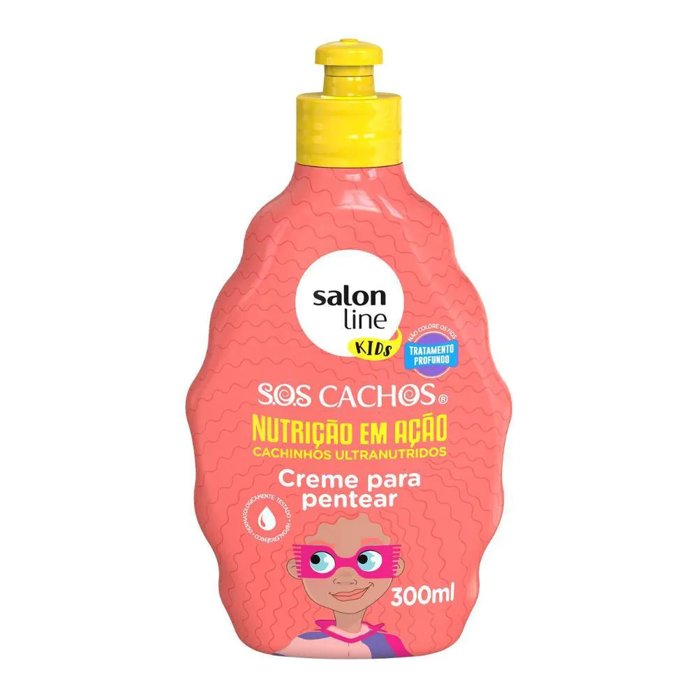 CREME PENTEAR SOS CACHOS NUTRE HIDRATA SALON LINE KIDS 300ML