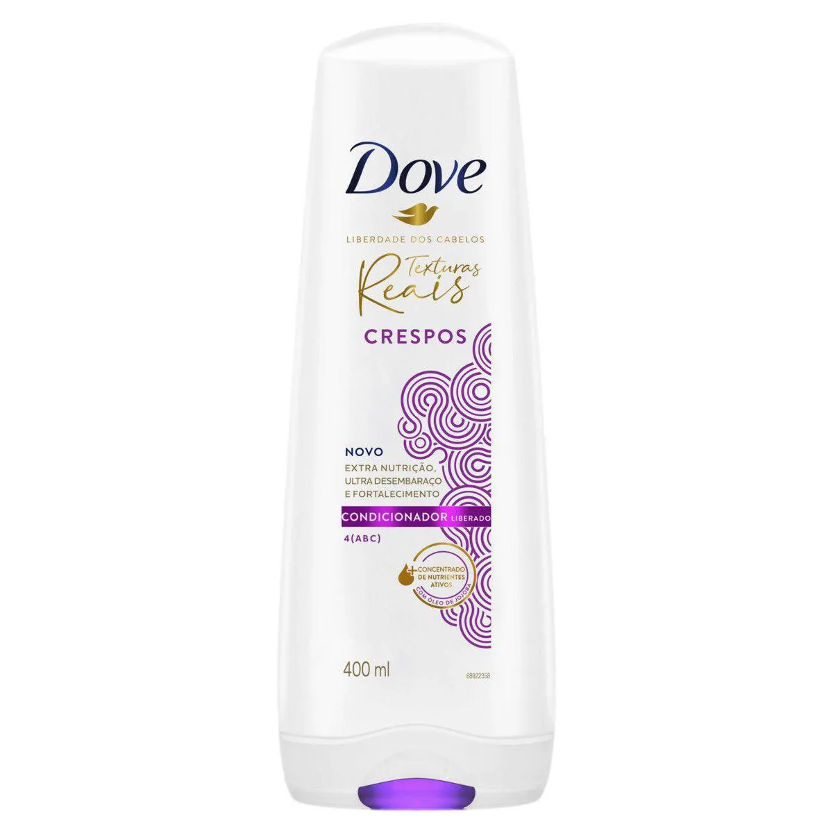 CONDICIONADOR DOVE TEXTURAS REAIS CRESPOS 400ML