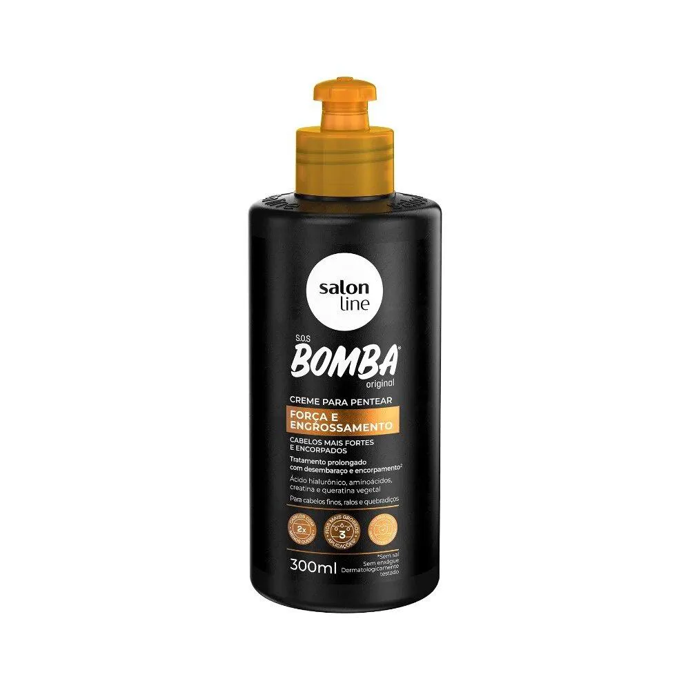 CREME PARA PENTEAR SOS BOMBA FORçA E ENGROSSAMENTO 300ML