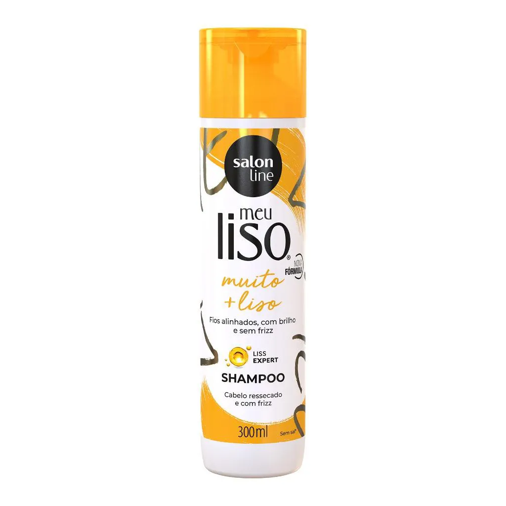 Shampoo Vegano Salon Line Meu Liso Muito + Liso Antifrizz 300ml