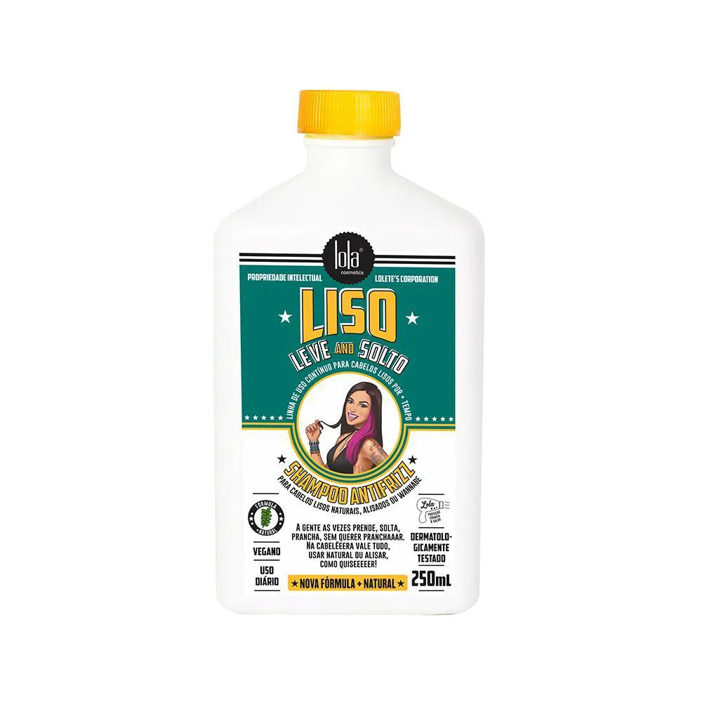 LOLA COSMETICS LISO, LEVE AND SOLTO SHAMPOO ANTIFRIZZ 250ML