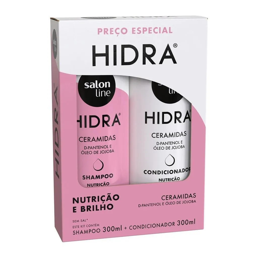 SALON LINE HIDRA CERAMIDAS KIT SHAMPOO E CONDICIONADOR 300ML