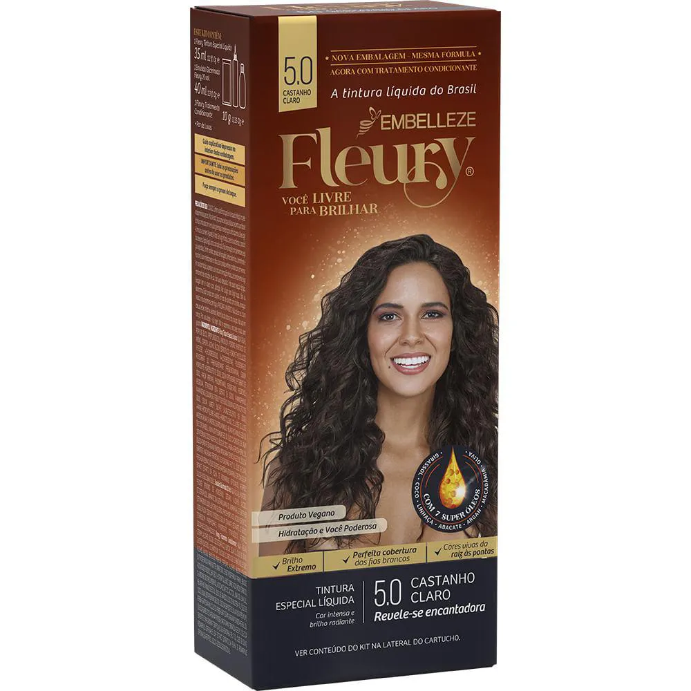 TINTURA FLEURY 5.0 CASTANHO CLARO