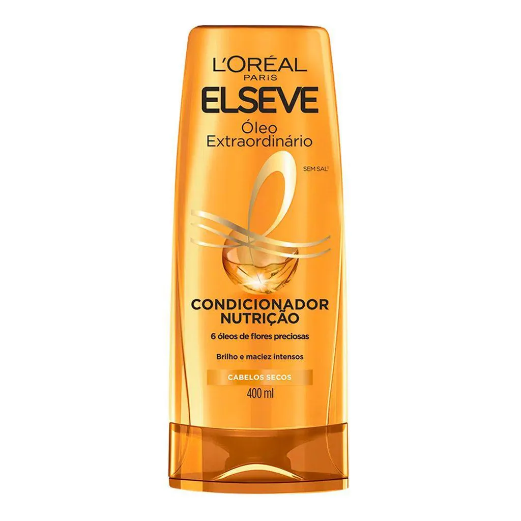 Condicionador Elseve Óleo Extraordinário Nutrição Hidratação Profunda 400ml