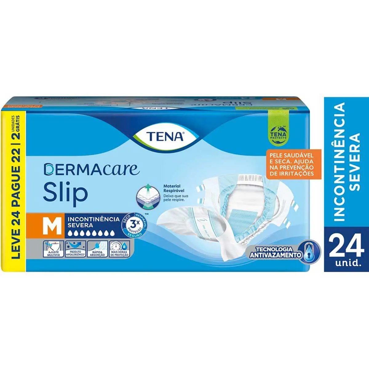 Fralda Calça Tena Slip Dermacare G 24 Unidades